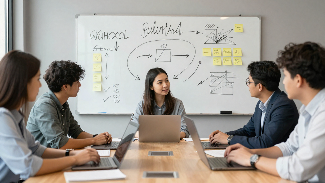 Modern commercial office interior designed by professional interior designer